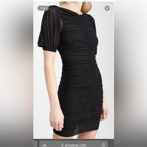 Ganni Dotted Mesh Mini Dress